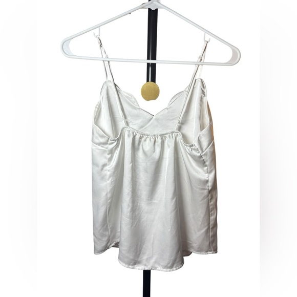 Monteau Ivory Satin Cami Top Size S - Picture 3 of 3